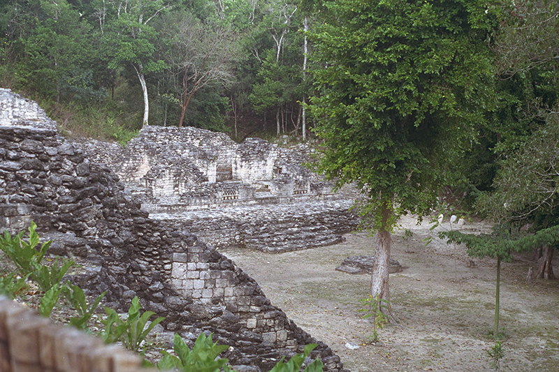 Becán: View of the Annex from Lvl 2 of Structure IV