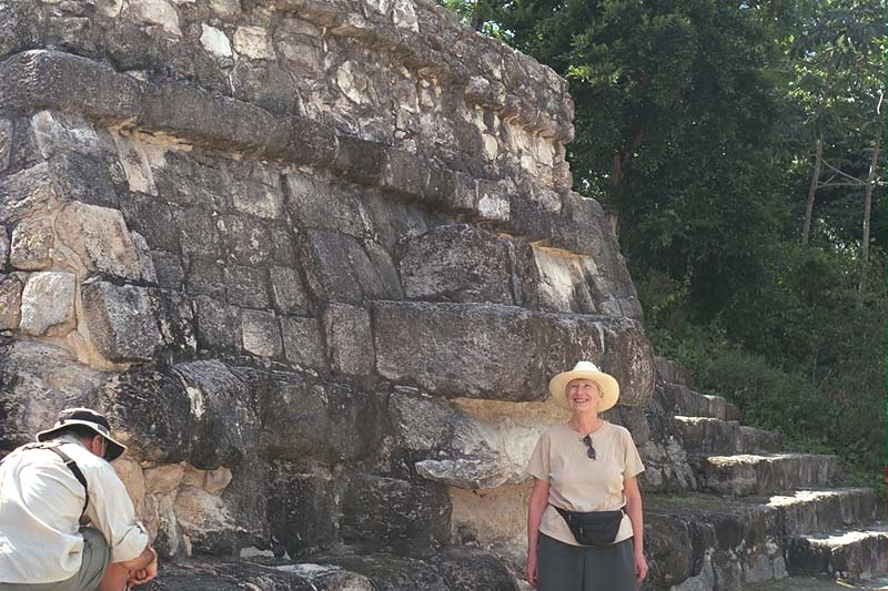 Stone support for stucco mask
