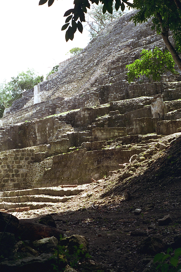 Exposed sub-structural layers of Structure II