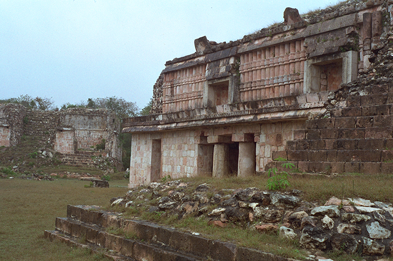 Detail of hut-shaped niches on the Palace facade