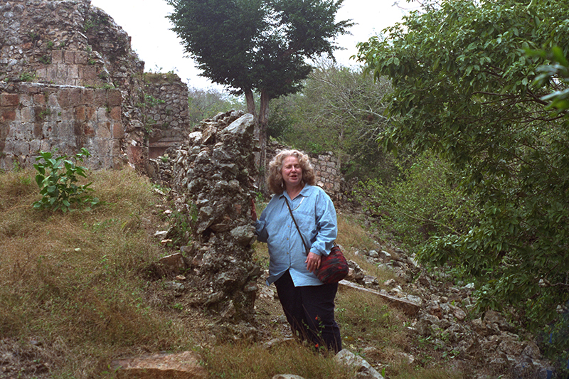 View of the back of the Palace at Chacmultun