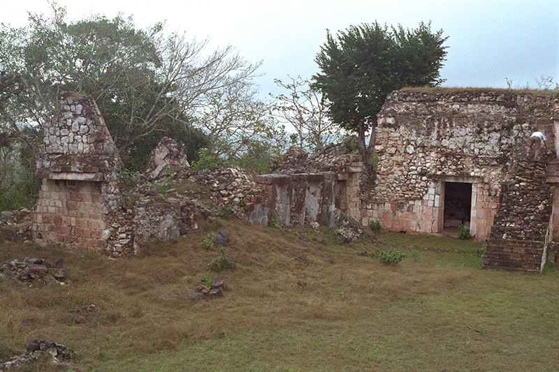 Ruins of the western extension showing doorframes