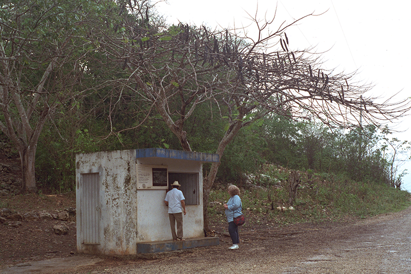 Caretaker's booth at Chacmultun