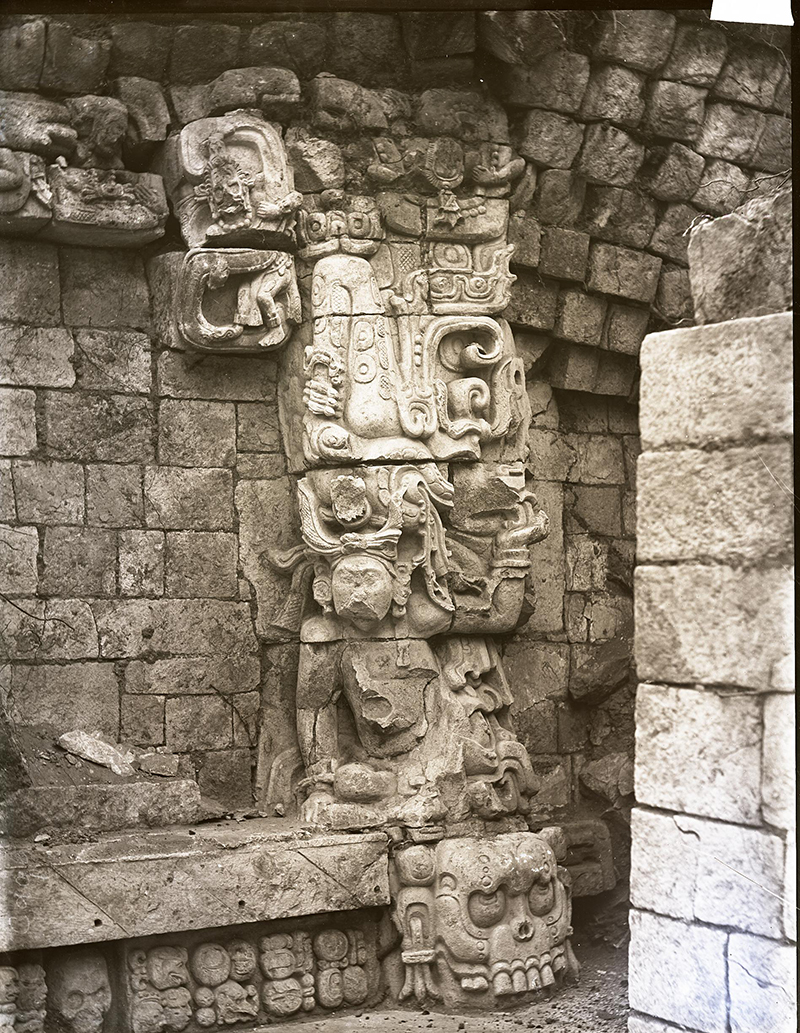 Right side of inner temple entrance