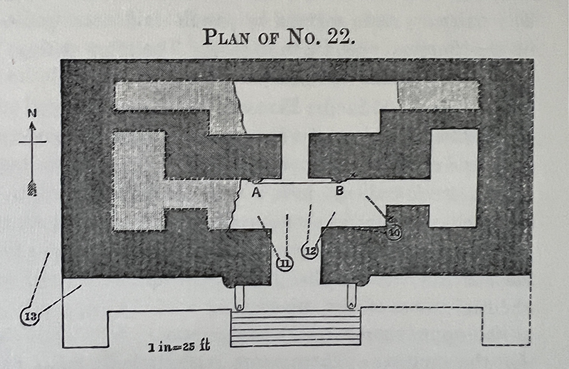 Maudslay Building Diagram of Copan Temple 22