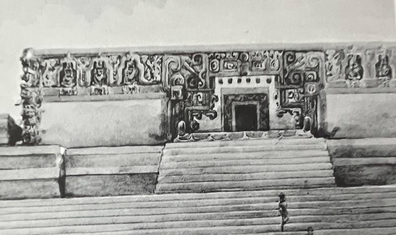 Proskouriakoff Reconstructive Drawing of Temple 22