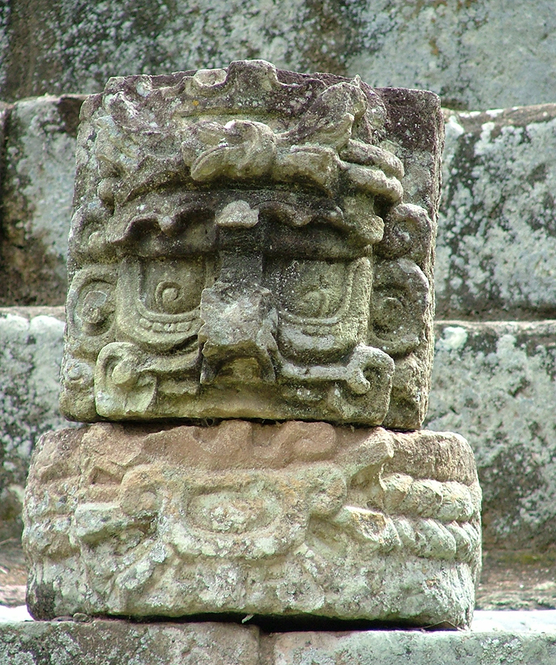 Archaeologists' tunnel into lower layers of Copan Acropolis