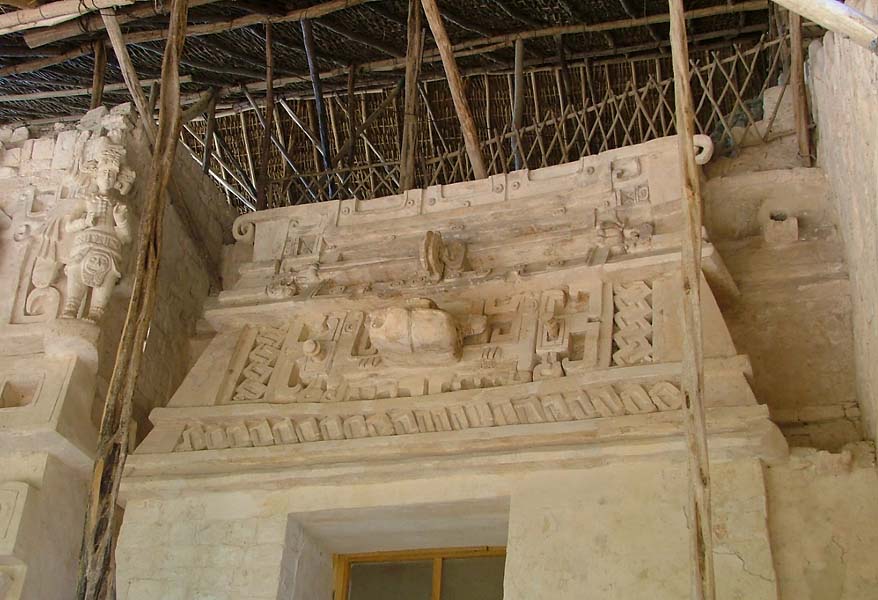 Maya hut adjacent to White Temple