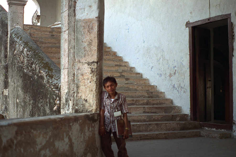 Luis Alberto Cabrera Euan, self-appointed guide at Izamal Basilica