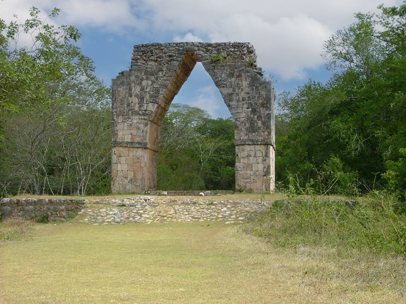 Kabah Arch in 2004