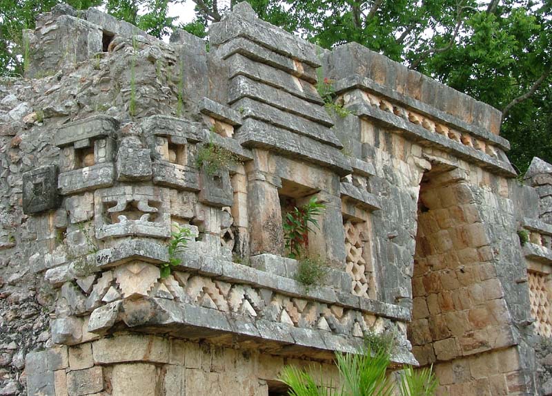 Labna Arch, southwest corner chaac mask