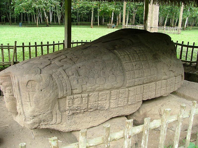 Zoomorph G showing inscription panels