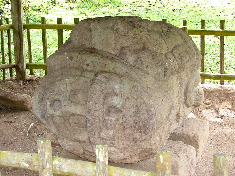 Another view of Altar N (Monument 14) at Quirigua