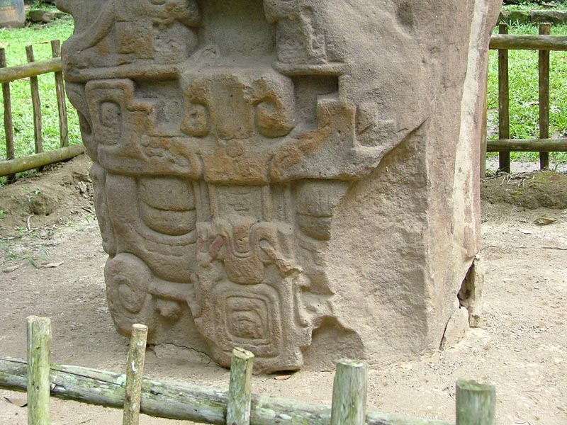 Detail of Stela H base