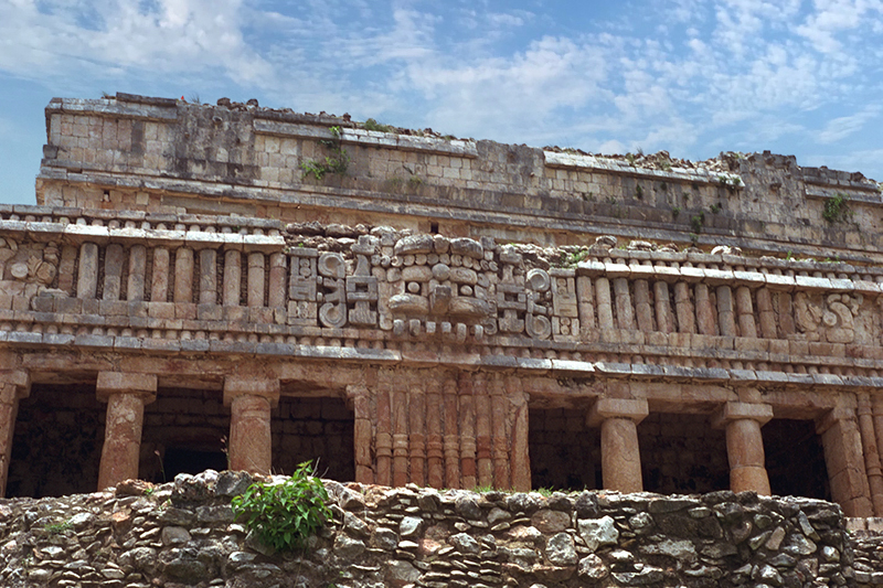 Palace of Sayil: Chac mask (Raingod)