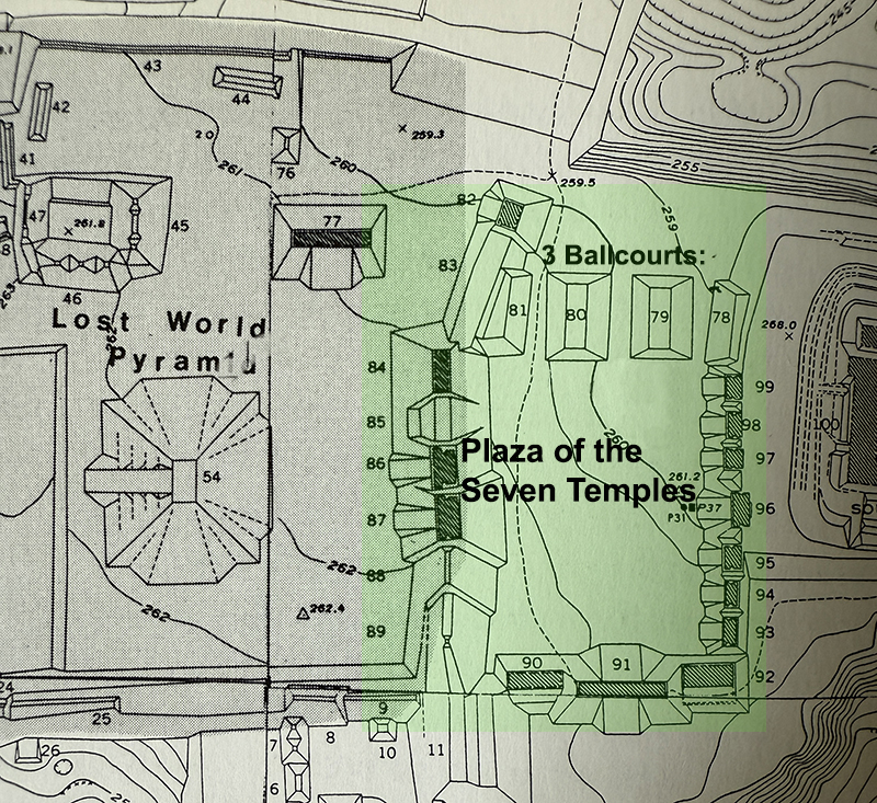 Map of Plaza of the Seven Temples
