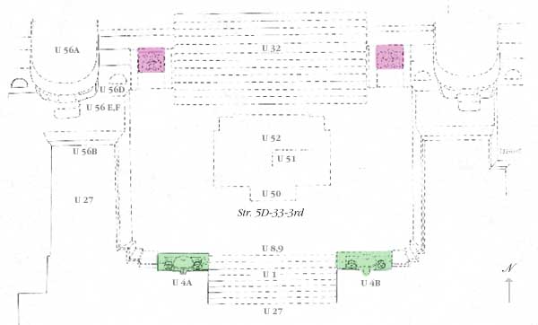 Diagram of Tikal Structure 5D-33-3rd from Tikal Report no. 14