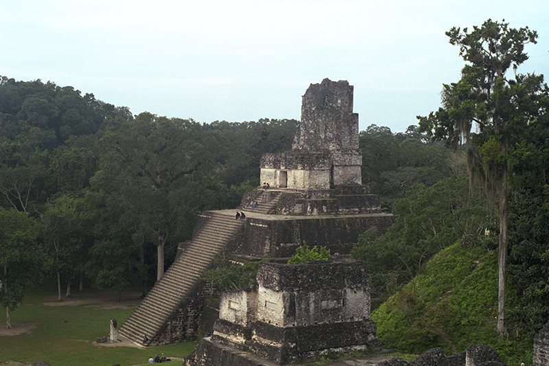 Tikal: Temple II from North Acropolis