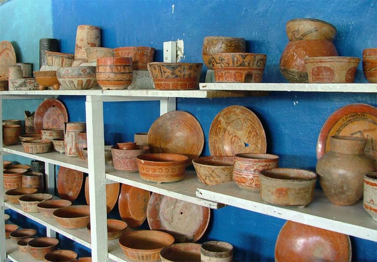 Pot from El Chiclero Pottery Museum