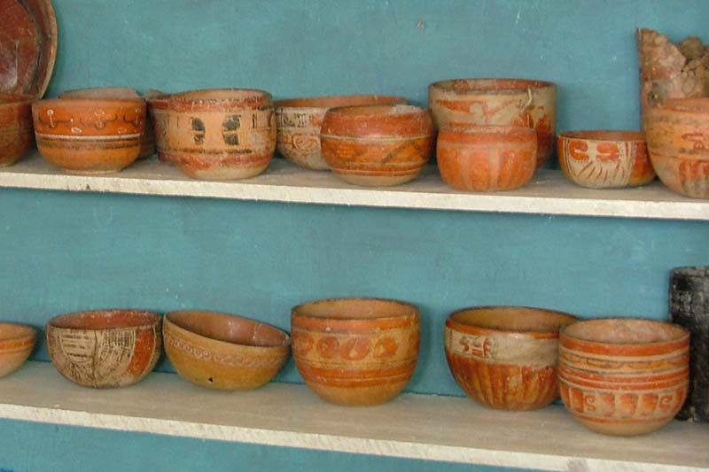 Pot from El Chiclero Pottery Museum