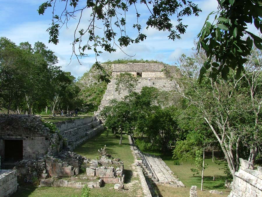 Uxmal, view from grand pyramid