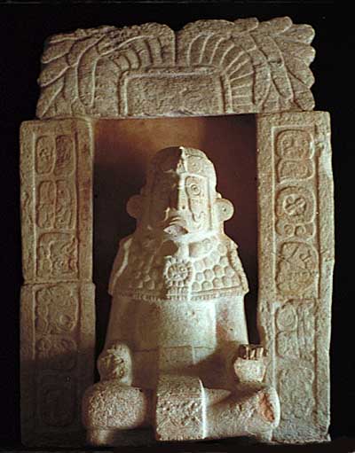 Uxmal, Figure from Magician's Courtyard