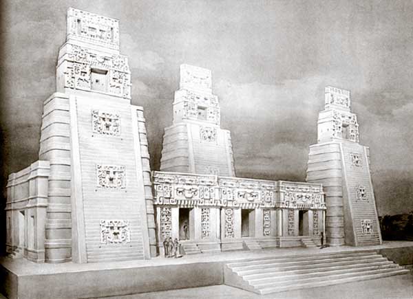 Tatiana Proskouriakoff's reconstruction of Structure 1 