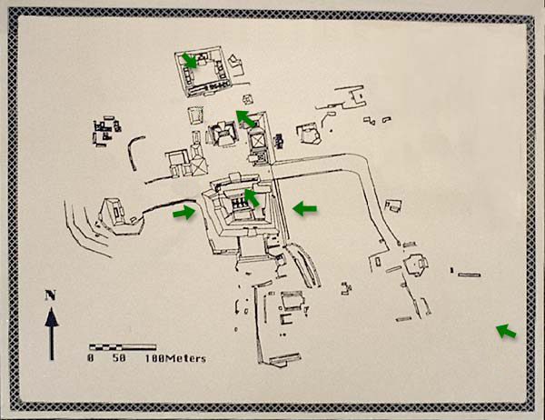 Map of Xunantunich