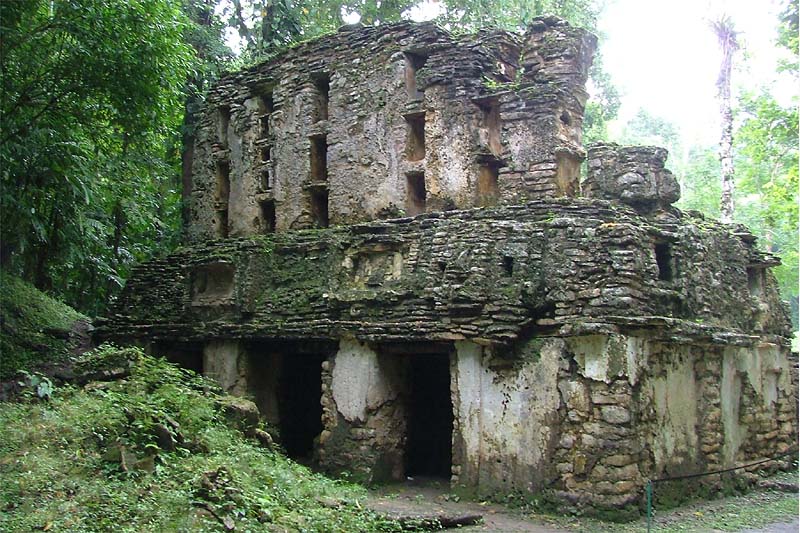 Rear view of Yaxchilan Structure 6